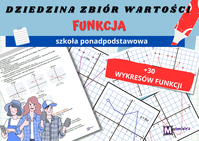 Funkcja dziedzina i zbiór wartości+30 wykresów różnych funkcji