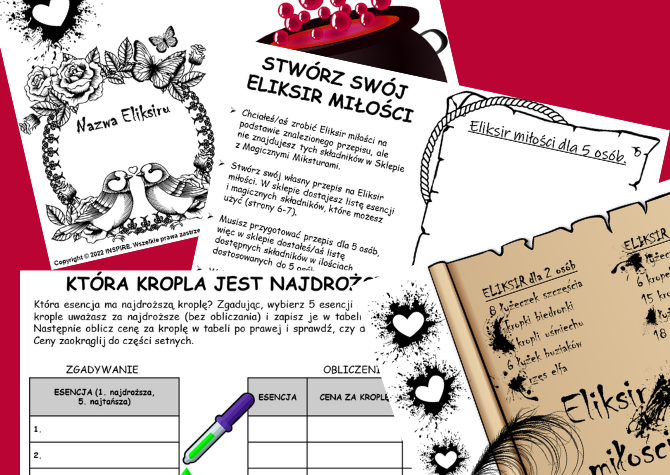 PROPORCJE. Projekt matematyczny: ELIKSIR MIŁOŚCI. Nauczanie Oparte na Projektach (PBL)