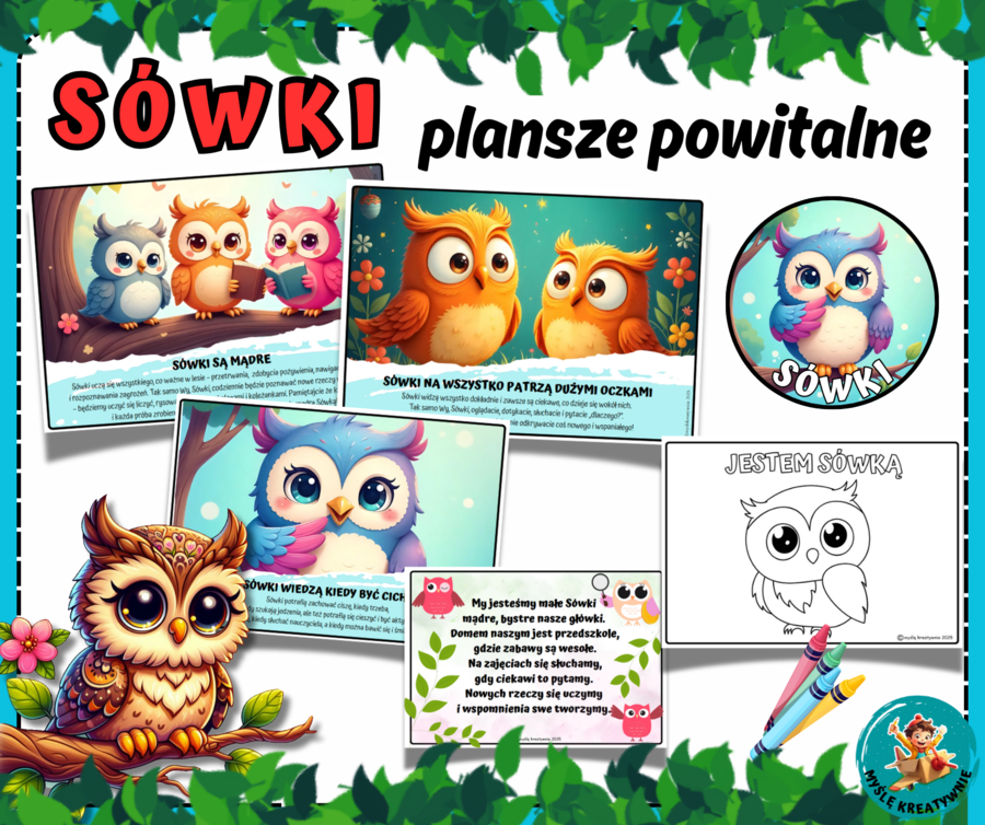 SÓWKI - plansze powitalne