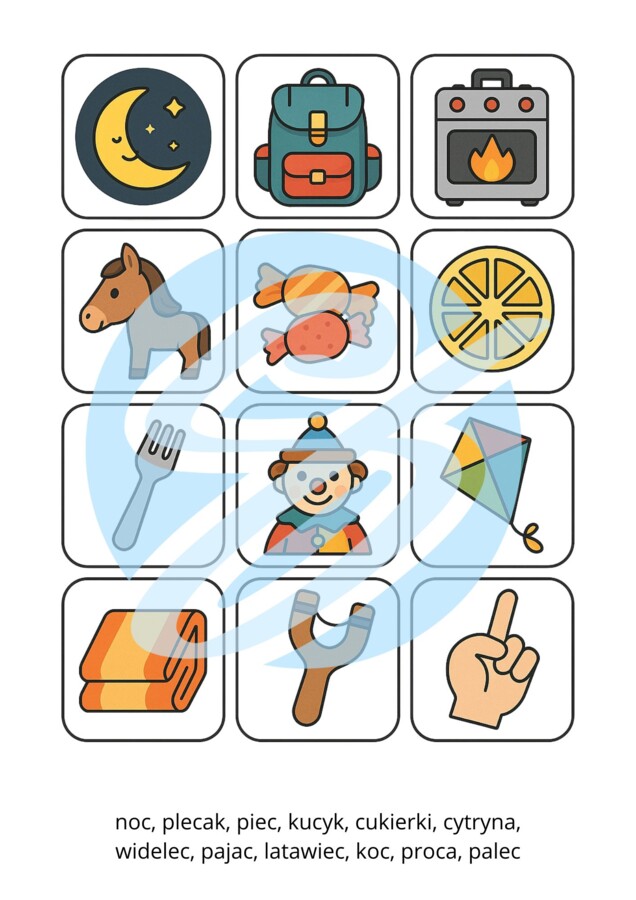 Memory logopedyczne – Utrwalenie głoski „C”