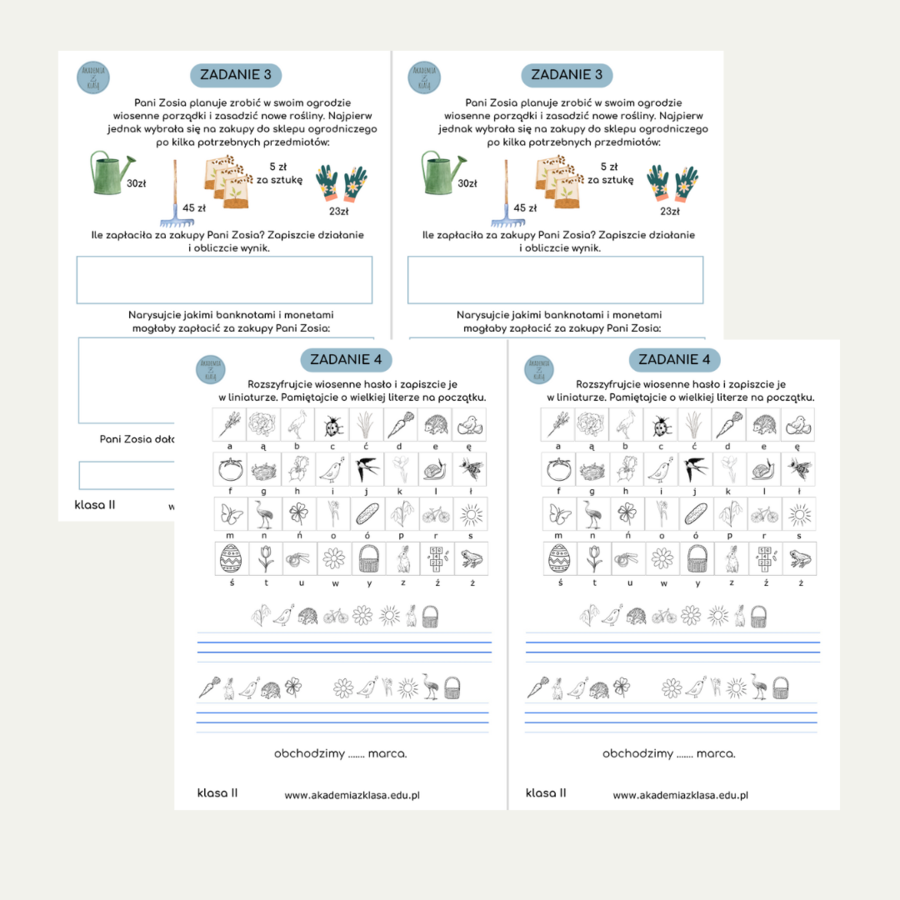 WIOSENNE STACJE ZADANIOWE dla 2 klasy