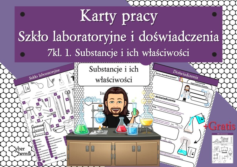 Karty pracy- Klasa 7. Chemia - Szkło laboratoryjne i doświadczenia