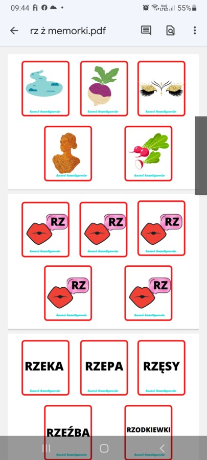 Rz/ż- pakiet logopedyczny