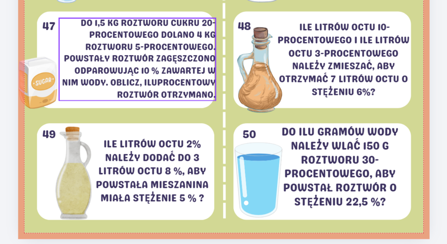 Procenty – 50 zadań z odpowiedziami Klasy 6–8 PDF gotowy do druku