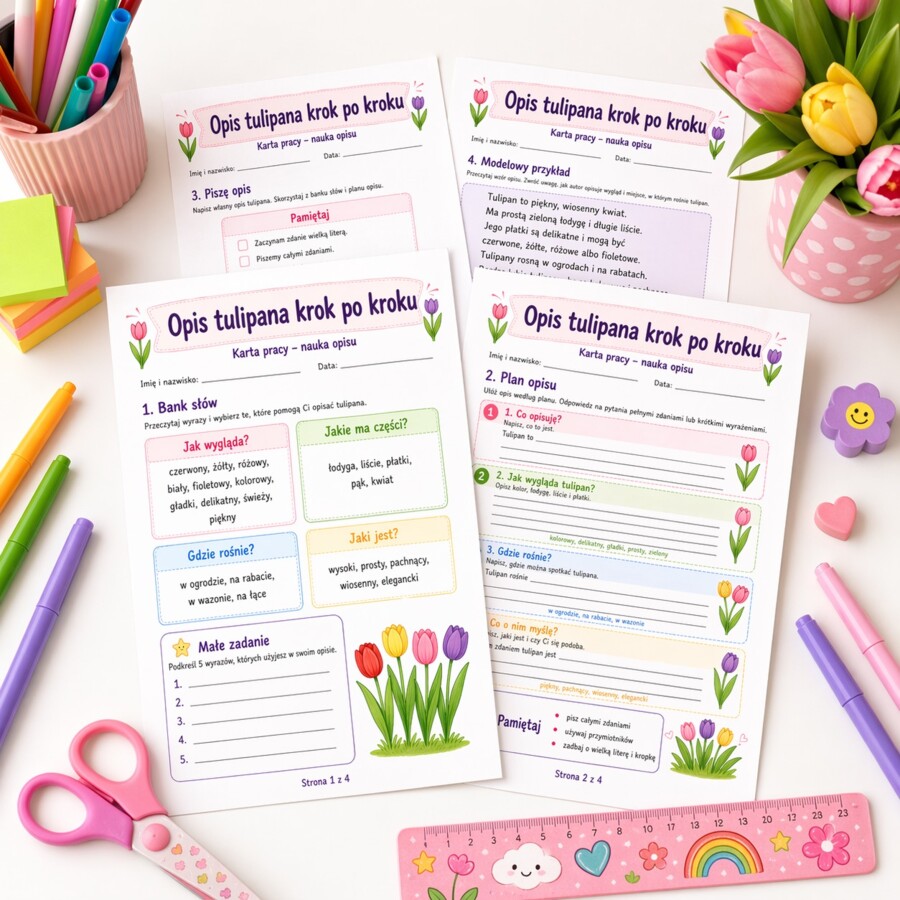 Opis tulipana krok po kroku