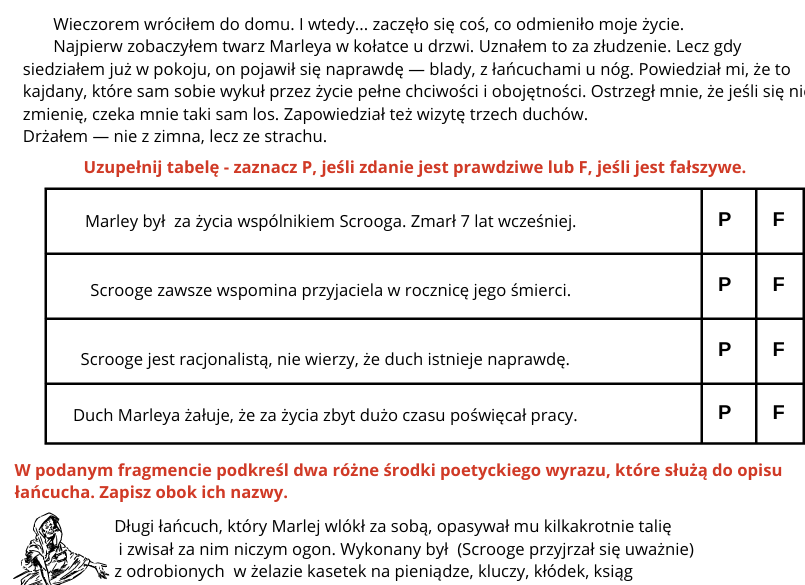 Opowieść wigilijna - pamiętnik Scrooga