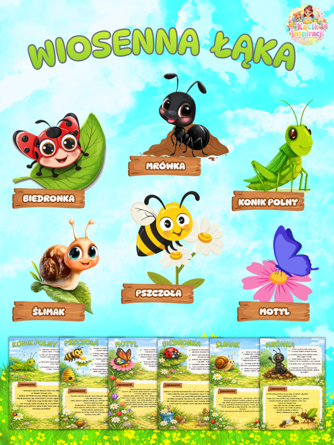 🌼WIOSENNA ŁĄKA – pakiet edukacyjny🐞