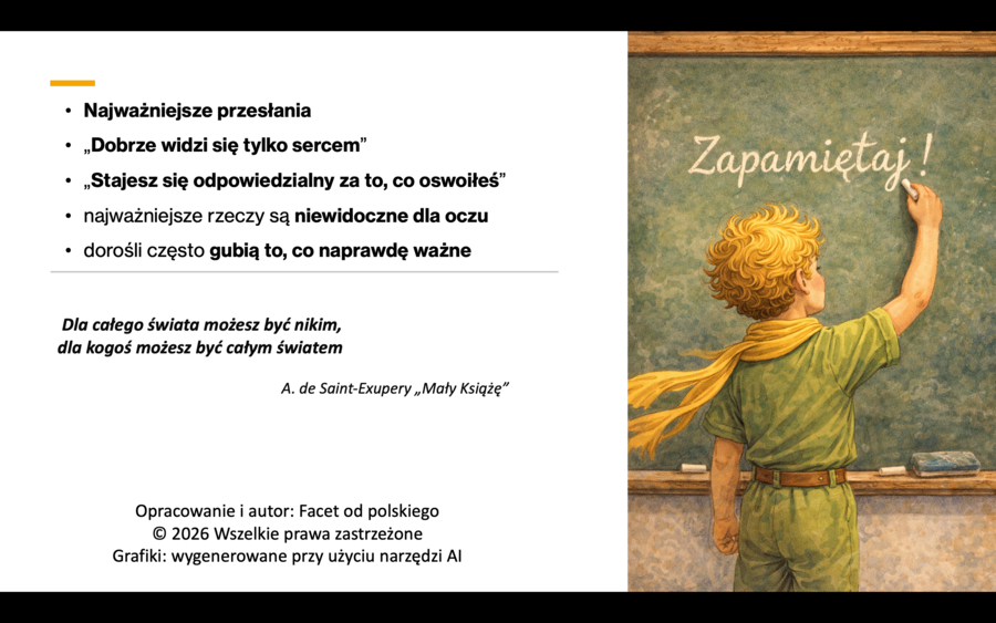 Mały Książę - autor, geneza i świat przedstawiony utworu