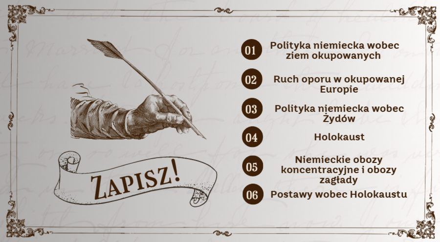 Polityka okupacyjna III Rzeszy - prezentacja + karta pracy