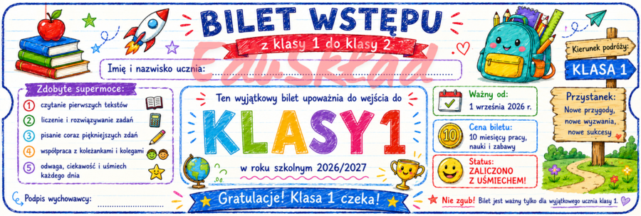 🎟️ Bilety wstępu do następnej klasy