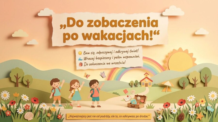 Wakacje – prezentacja edukacyjna i gazetka szkolna o bezpiecznym, zdrowym i ciekawym wypoczynku