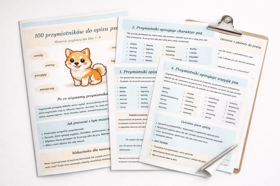 100 przymiotników do opisu psa