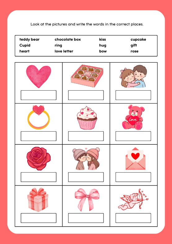 Valentine’s Day Activity Pack – karty pracy na Walentynki | Język angielski | SP 1–3  (wykreślanka, krzyzówka, liczenie i kolorowanie, labirynty, kodowanie i więcej!)