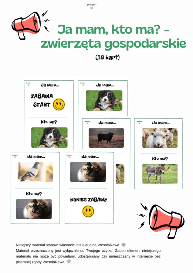 Ja mam, kto ma - zwierzęta gospodarskie