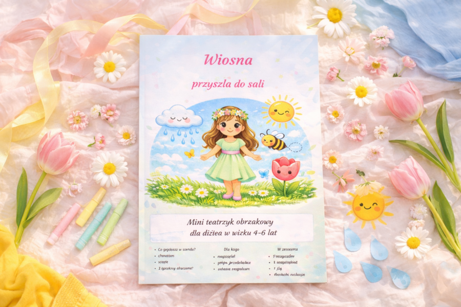 Wiosna przyszła do sali – mini teatrzyk obrazkowy