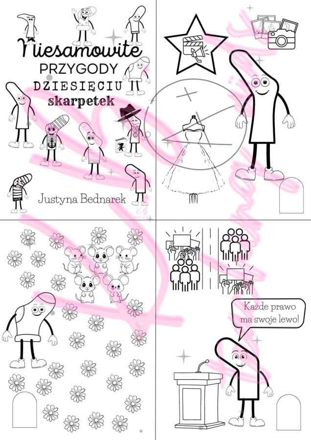 Niesamowite przygody 10 skarpetek - leporello