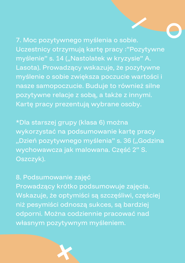 Konspekt "Moc pozytywnego myślenia"