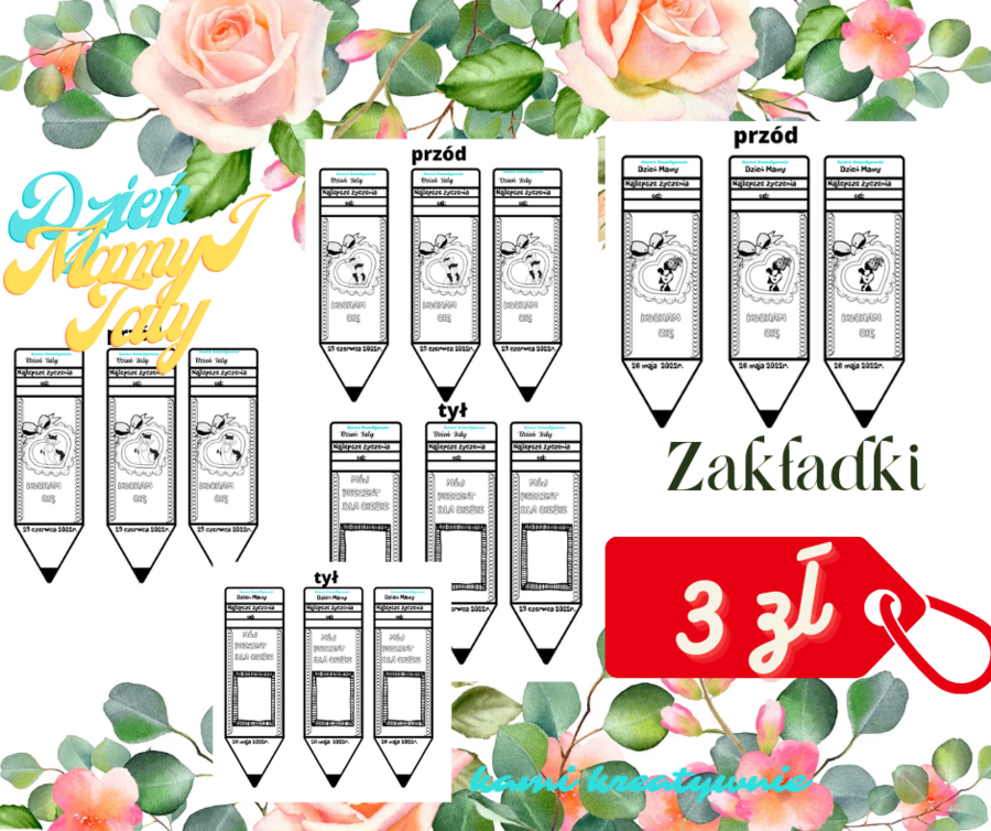 Zakładki - Dzień Mamy I Dzień Taty