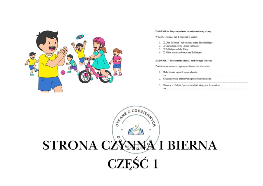 STRONA CZYNNA I BIERNA — część 1