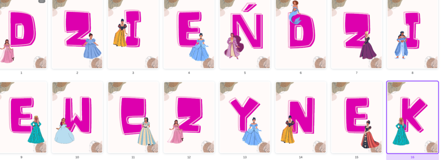 Dzień Dziewczynek - GIRLANDA, NAPIS