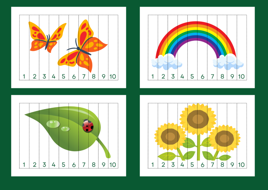 WIOSNA – puzzle – układanka- układanki – biblioteka – świetlica – przedszkole – 12 wersji