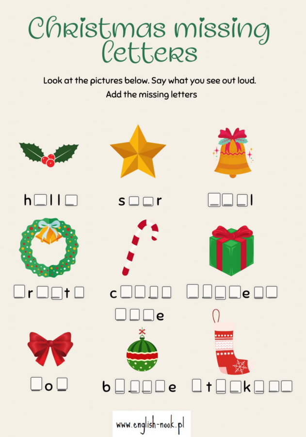 Merry Christmas - prezentacja świąteczna z ćwiczeniami online/offline dla klas 2 i 3