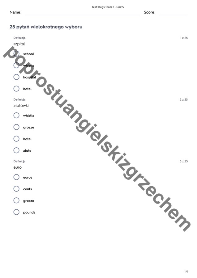 Bugs Team 3 - Unit 5 - testy