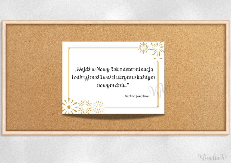 Gazetka szkolna z cytatami – „Witamy Nowy Rok 2026!”