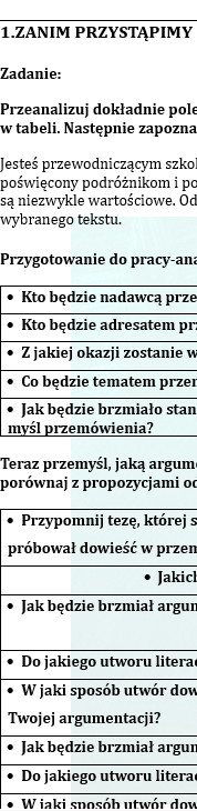REDAGUJEMY PRZEMÓWIENIE. Krok trzeci. Zestaw ćwiczeń dla uczniów klas 6-8
