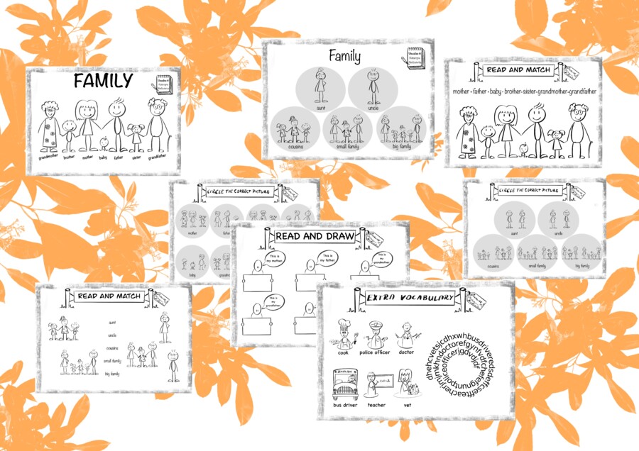 TIGER & FRIENDS 1 Unit 3 Family members, types of family
