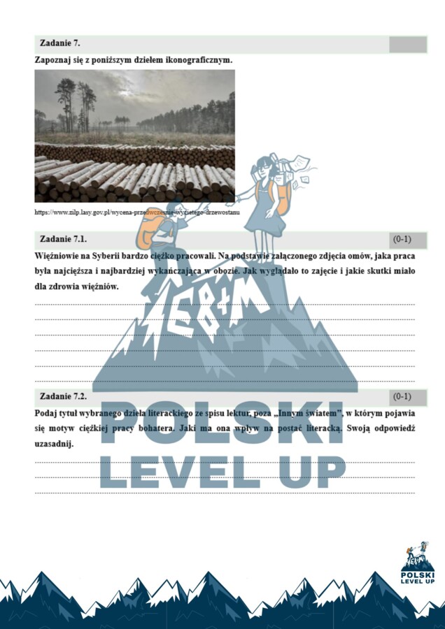 Test ikonograficzny (10 zadań z kluczem odpowiedzi)_Inny świat_Polski Level Up