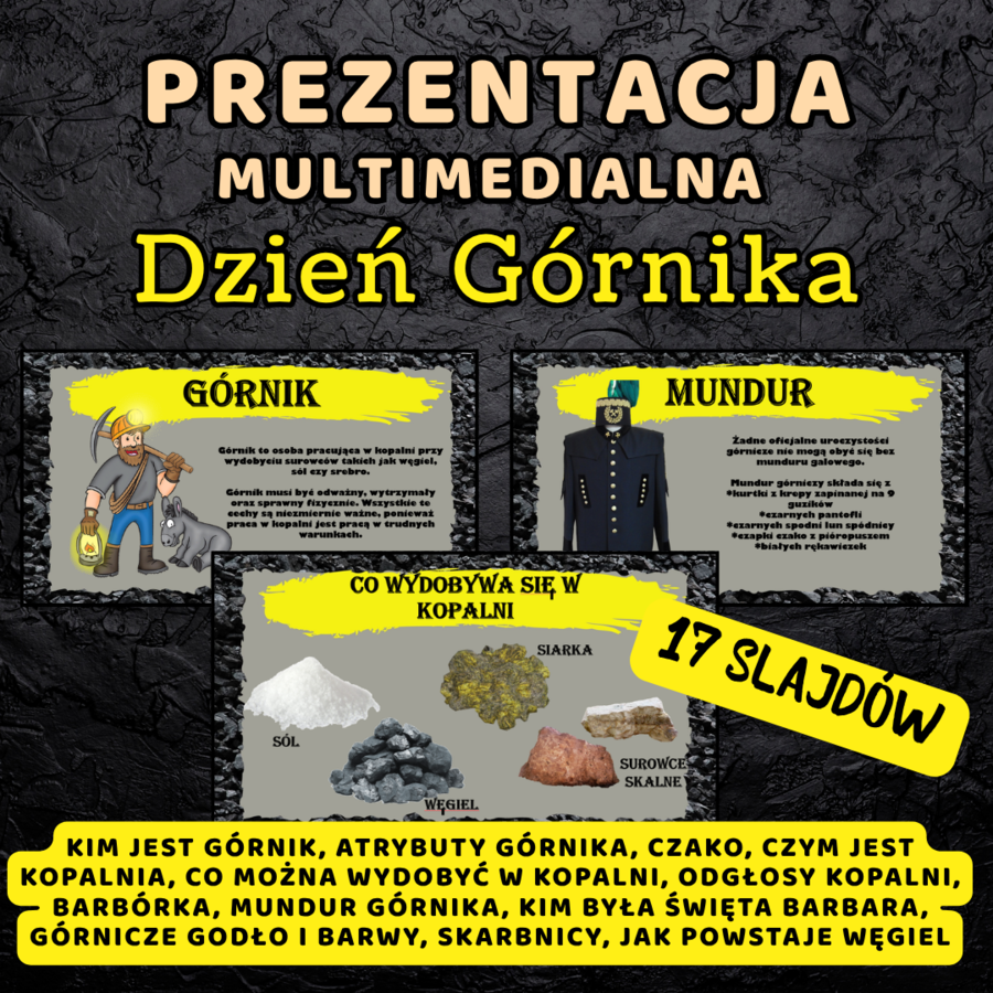 Prezentacja multimedialna - DZIEŃ GÓRNIKA / GÓRNIK