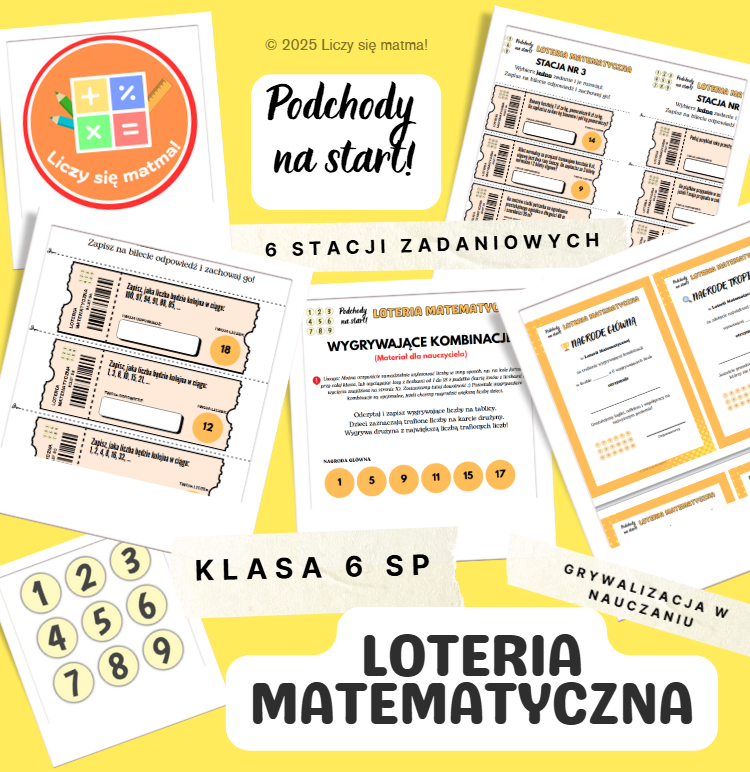 Podchody na Start – Loteria Matematyczna kl. 6 SP