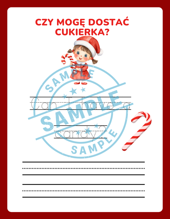 Świąteczne Słówka - Nauka Pisania - Polsko Angielskie - zadania, zagadki, ćwiczenie pisowni