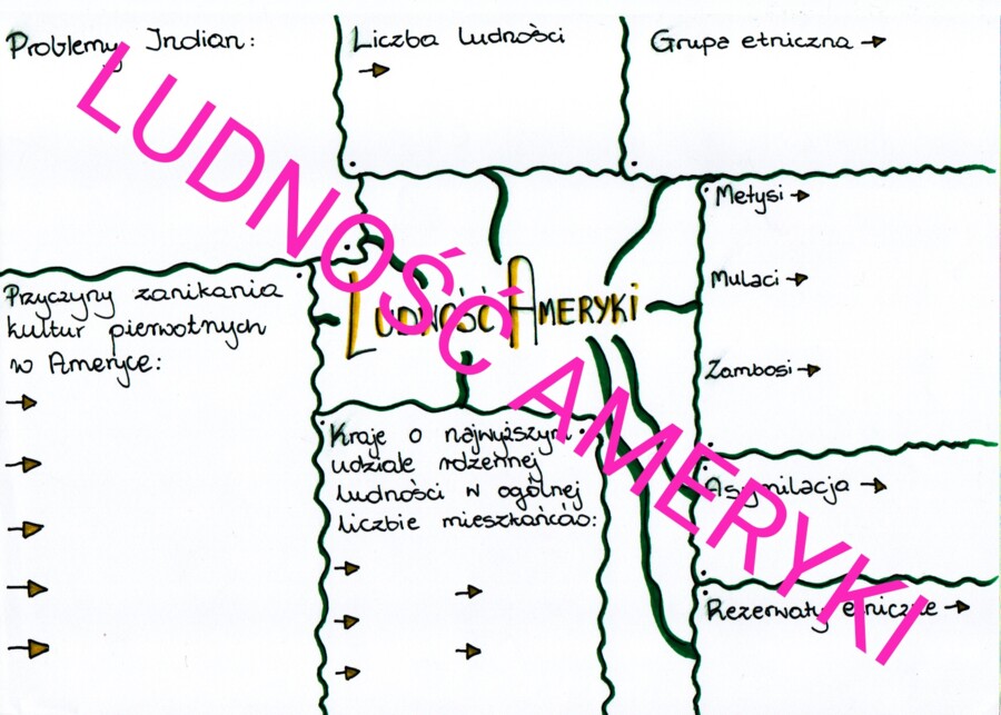 LUDNOŚĆ AMERYKI - karta pracy