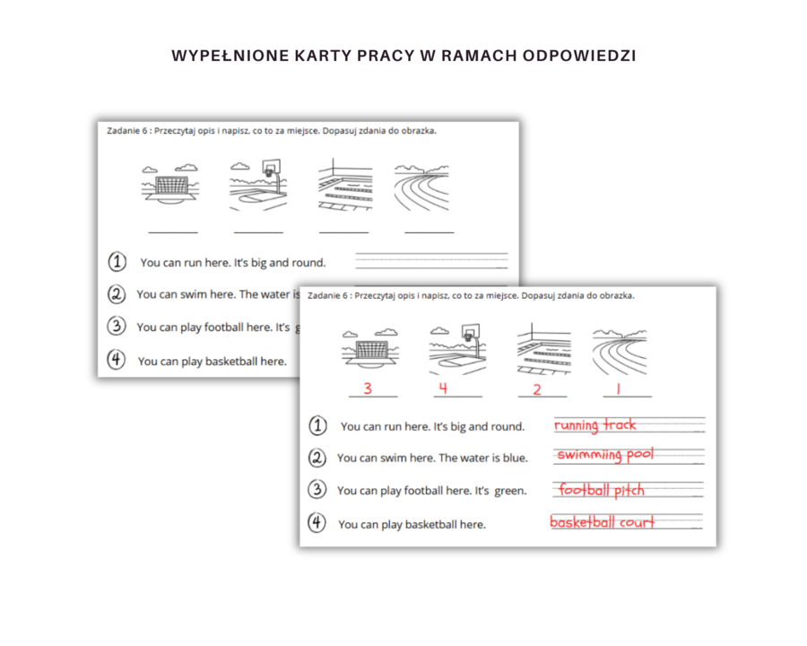 Kids Can 3 Unit 1 Klasa Trzecia Rodział Pierwszy Dodatkowe Zadania Ćwiczenia Powtórzenie Sport Karty Pracy