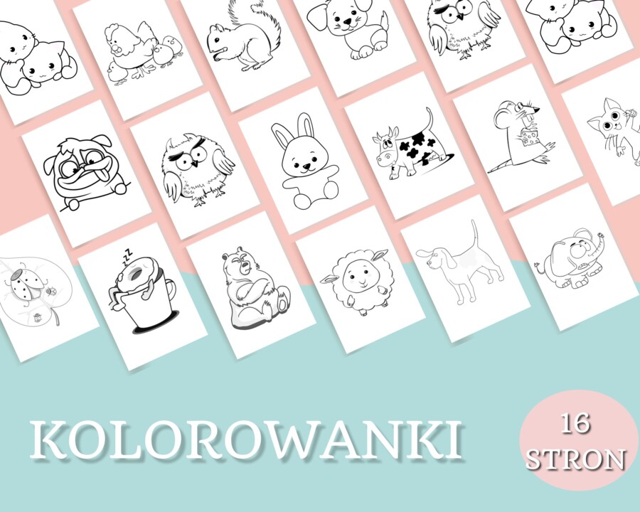 Zestaw kolorowanek 16 stron