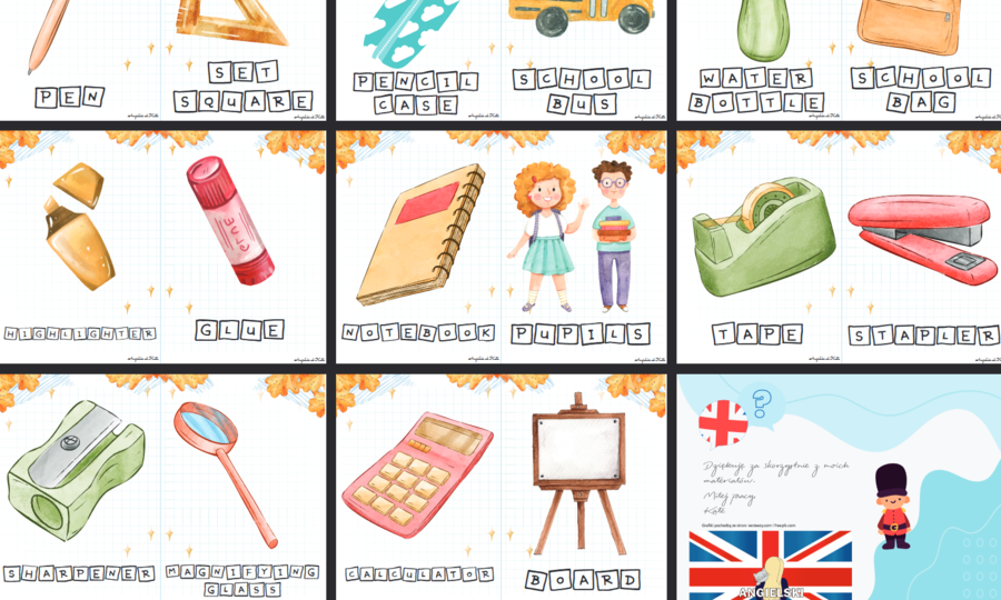 Back to school Flashcards