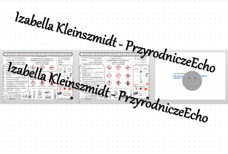 Minizestaw na temat „Zasady bezpieczeństwa na lekcjach chemii” – sketchnotka + karta pracy w power point + gratisowy link do prezentacji multimedialnej niekomercyjnej wykonanej w genial.ly do indywidualnego pobrania i użycia do celów niekomercyjnych. Che