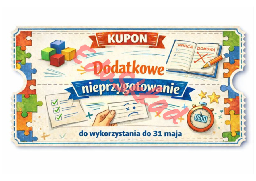 📘 Kupony motywacyjne na matematykę - Wersja 2
