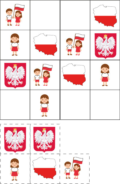 11 LISTOPADA - karty pracy dla przedszkola