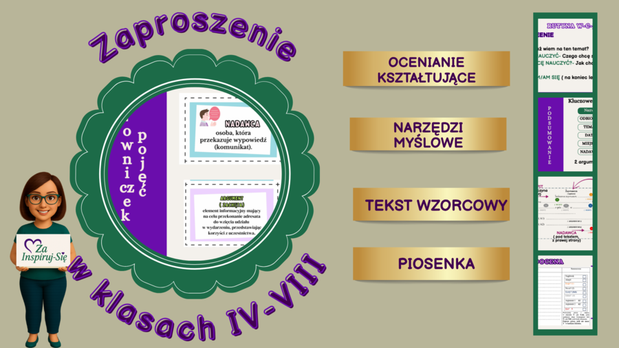 Zaproszenie – karty pracy+ prezentacje+ piosenka