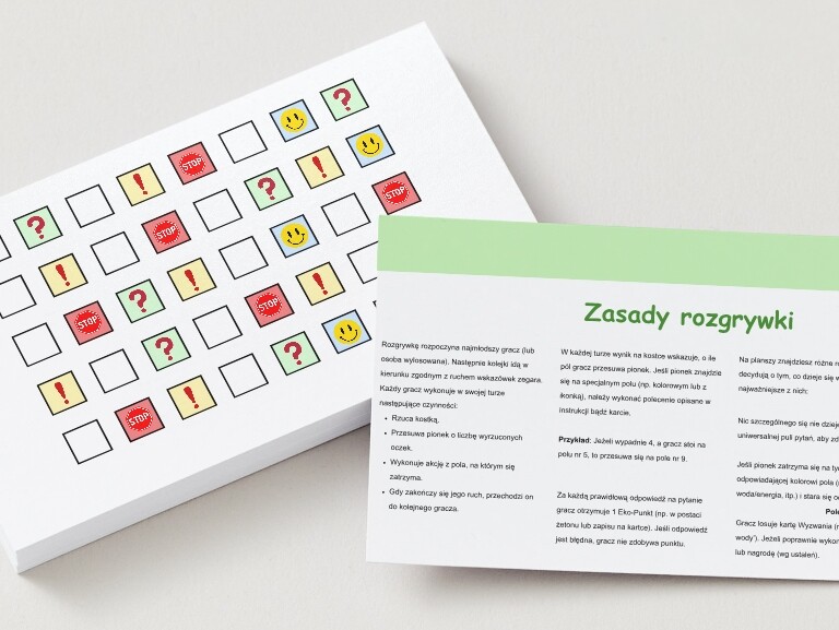 Gra planszowa „Ekologiczne wyzwania”