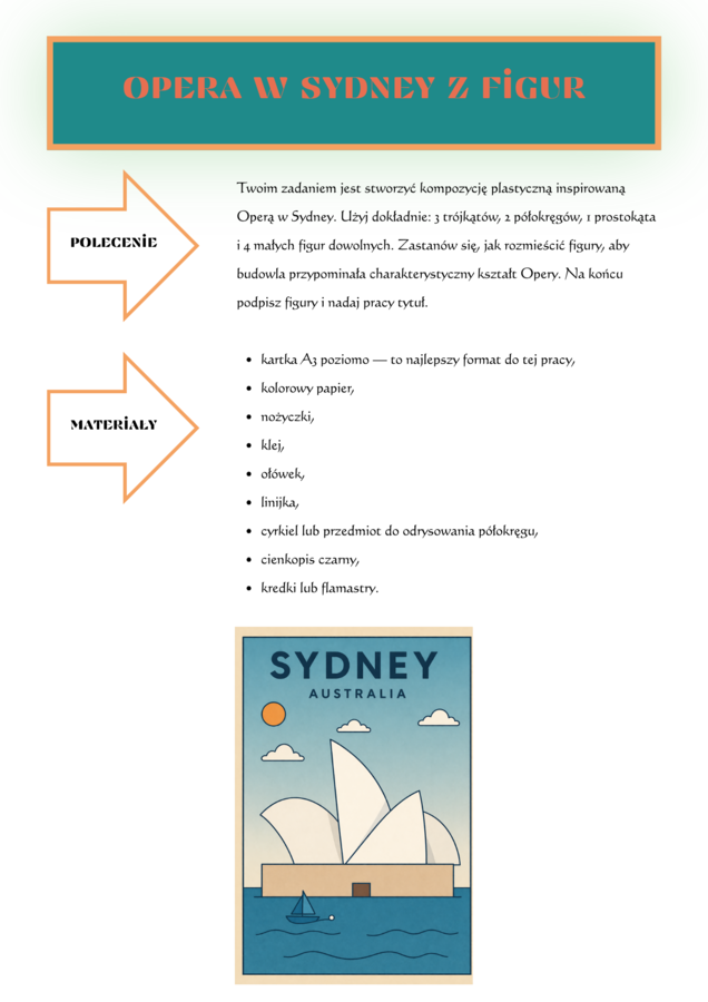 Podróż do Australii. Opera w Sydney z figur [MATEMATYKA]