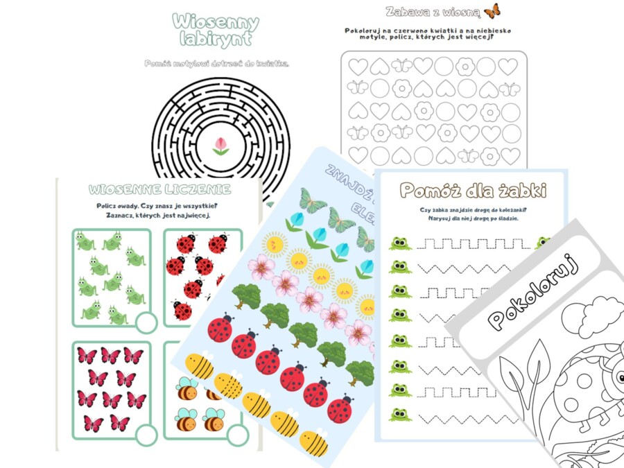 Wiosna - karty pracy 1