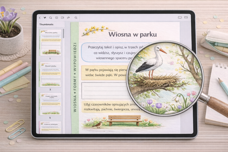 Wiosna w trzech zdaniach — krótkie formy wypowiedzi