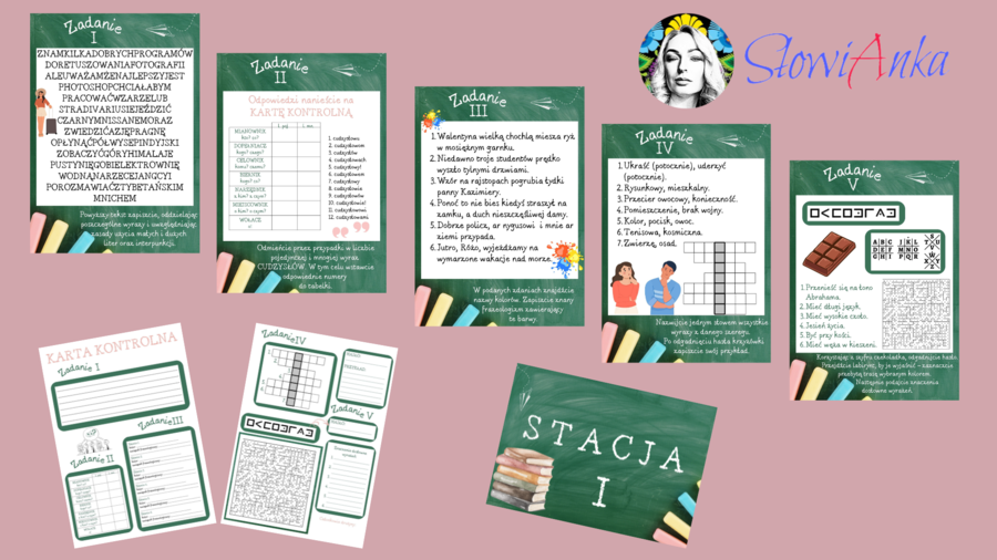 NOWOŚĆ!!! Międzynarodowy Dzień Języka Ojczystego STACJE ZADANIOWE + GIRLANDA z napisem