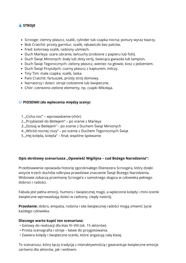 PAKIET 3 SCENARIUSZY NA JASEŁKA 🎄(klasy 4-8)