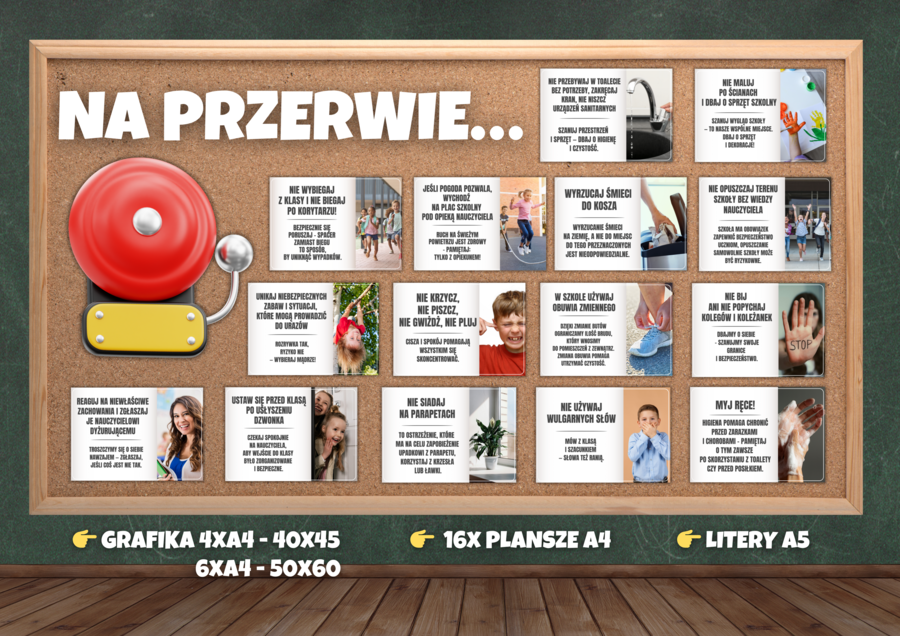 JAK ZACHOWYWAĆ SIĘ NA PRZERWIE? - GAZETKA EDUKACYJNA - BEZPIECZNA PRZERWA