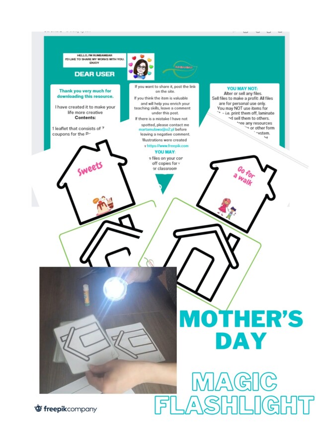 Dzień Matki prześwietlanki/ Mother's Day Magic flashlight = puzzle/ dobieranki/ prześwietlanki, dobre dla SPE na rewalidację/ ZR/ RI